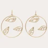Best Abrie Leaf Hoop Earrings Jewelry