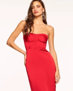 Sale Alianna Strapless Midi Dress Dresses