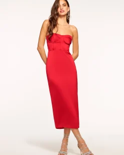 Sale Alianna Strapless Midi Dress Dresses