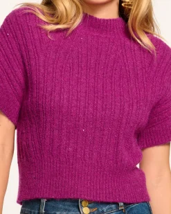 Online Amadeus Short Sleeve Wool Sweater Tops | Sweaters