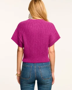 Online Amadeus Short Sleeve Wool Sweater Tops | Sweaters