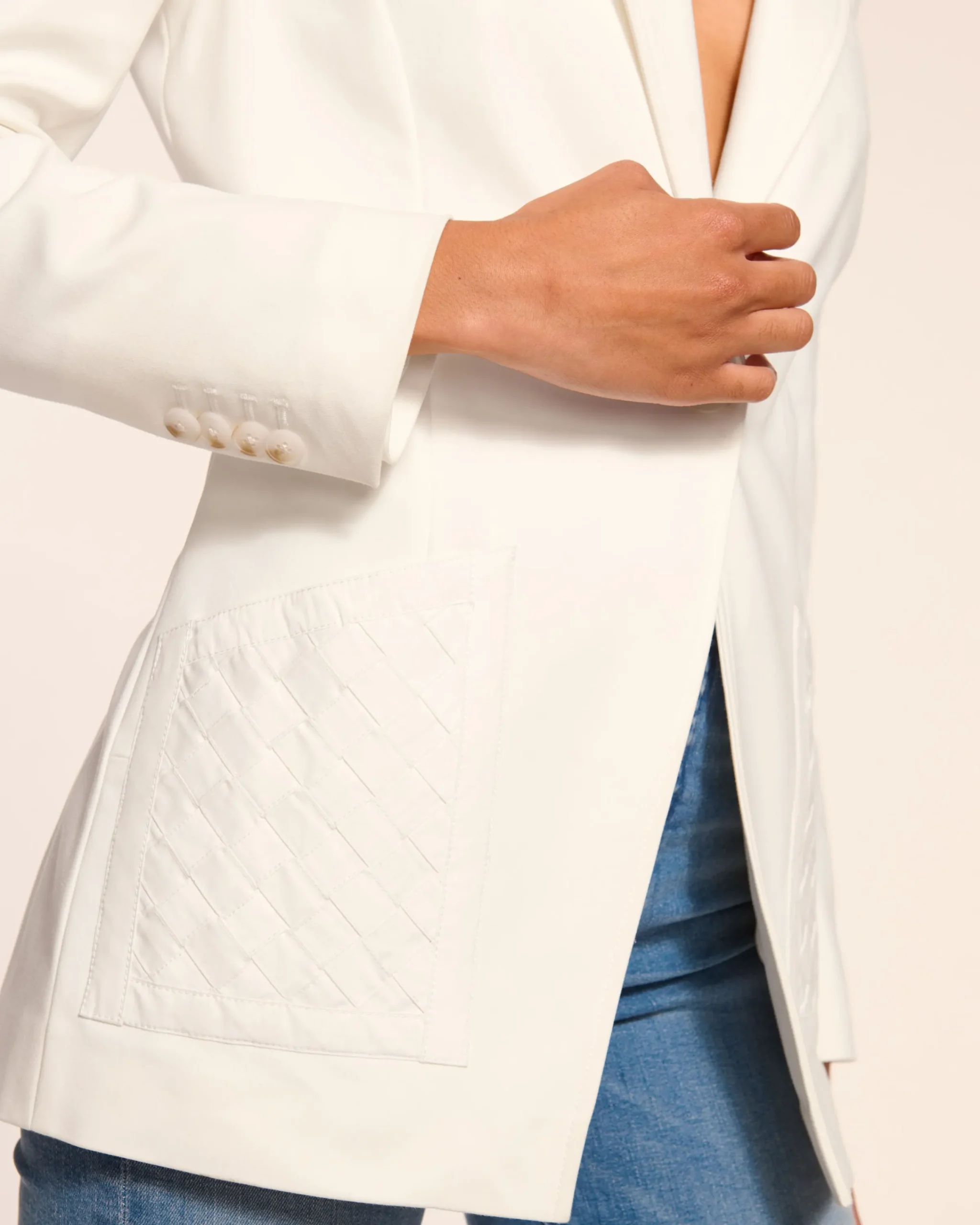 Hot Andrenetta Cotton Blazer Jackets