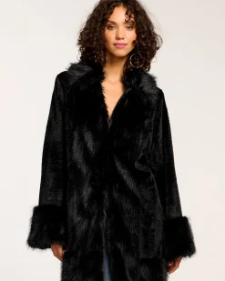 Clearance Archie Faux Fur Coat Jackets