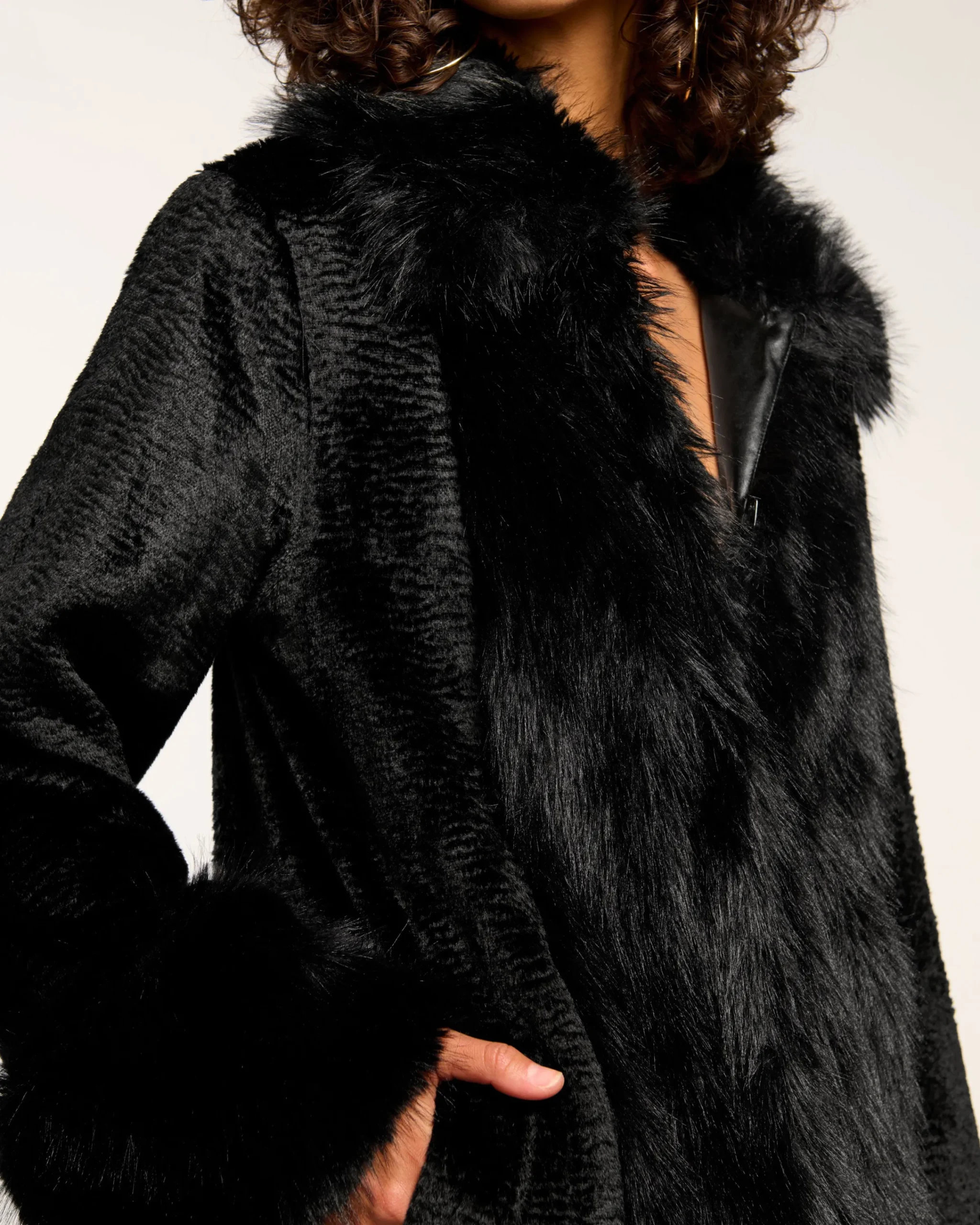 Clearance Archie Faux Fur Coat Jackets