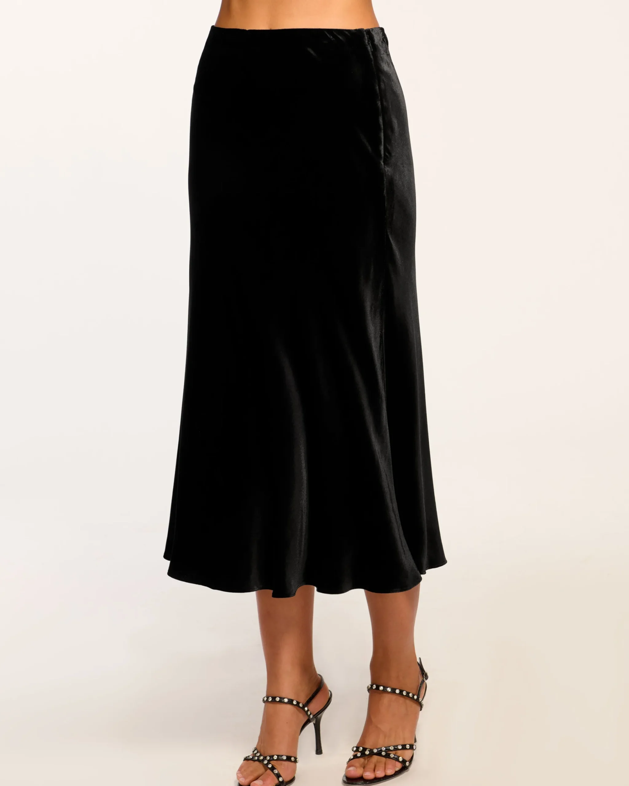 Discount Arrius Velvet Slip Skirt Bottoms