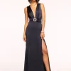 Best August Plunging Embellished Gown Dresses