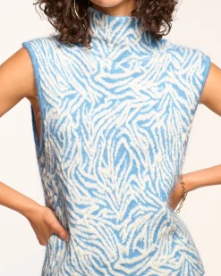 Outlet Bev Sleeveless Turtleneck Sweater Tops | Sweaters
