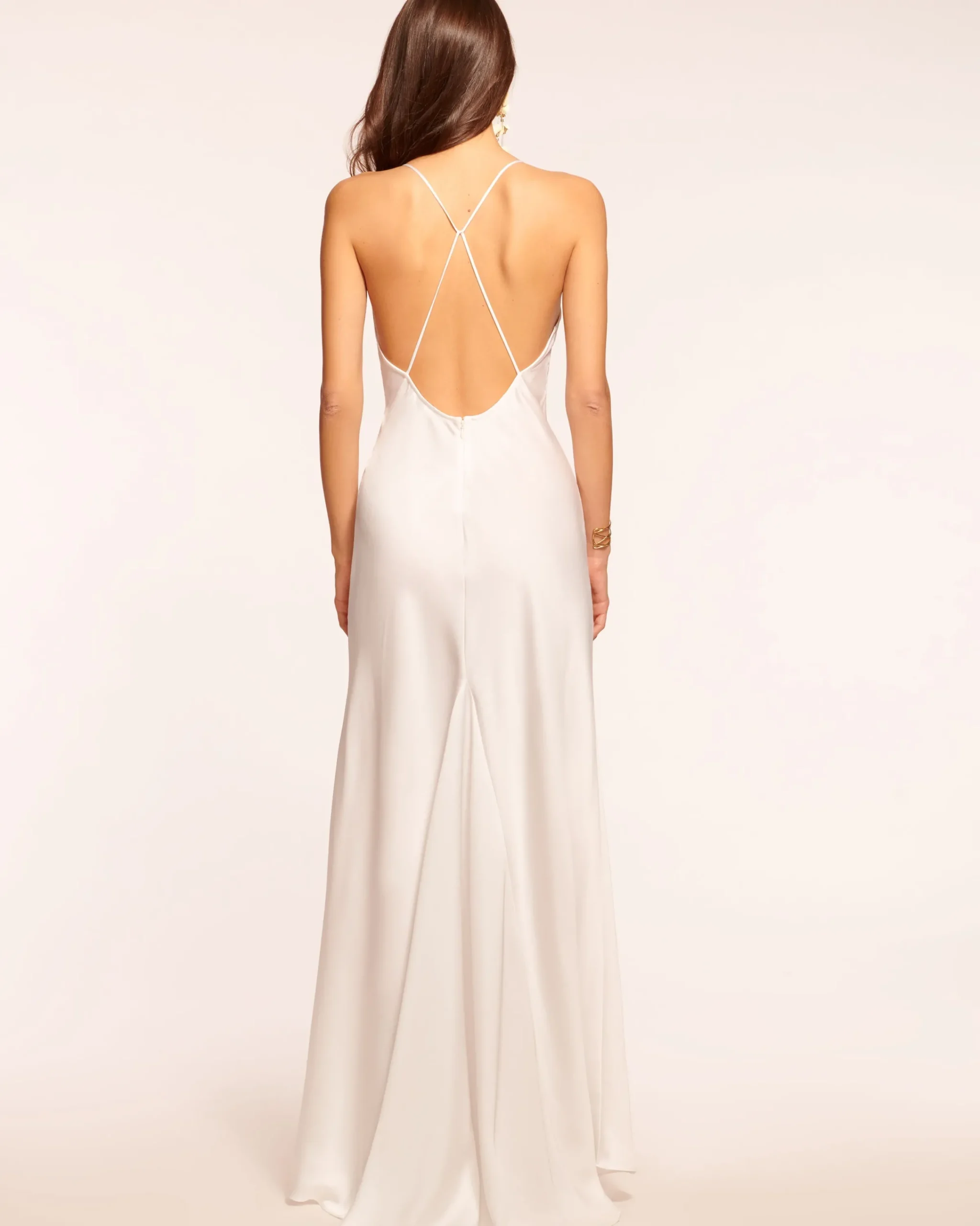 New Caspe V-Neck Gown Dresses