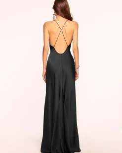 New Caspe V-Neck Gown Dresses