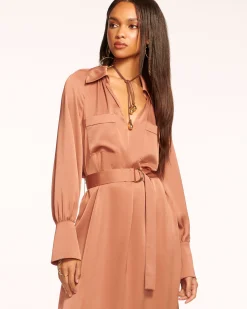 Discount Cecilia Belted Midi Dress Dresses