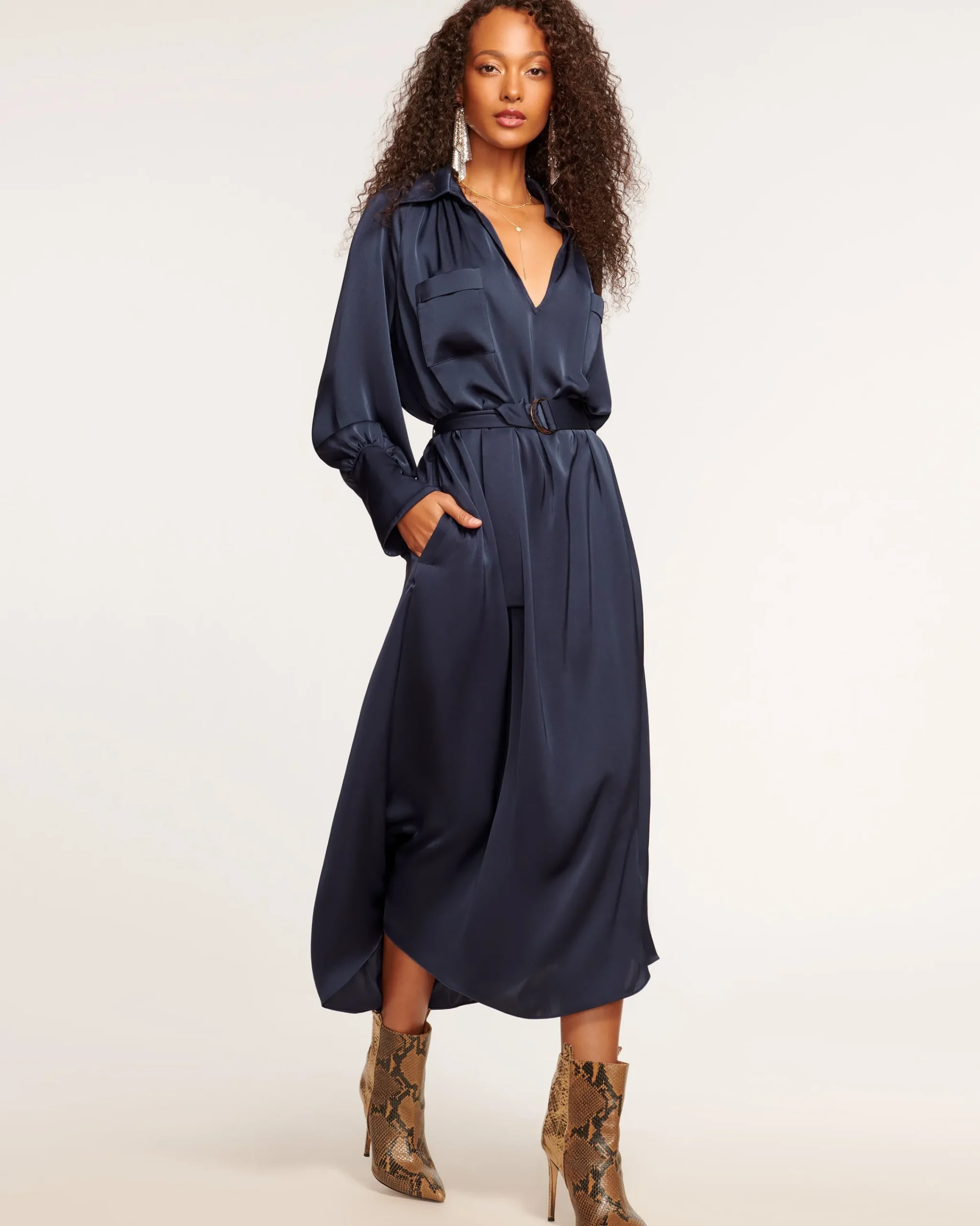 Discount Cecilia Belted Midi Dress Dresses