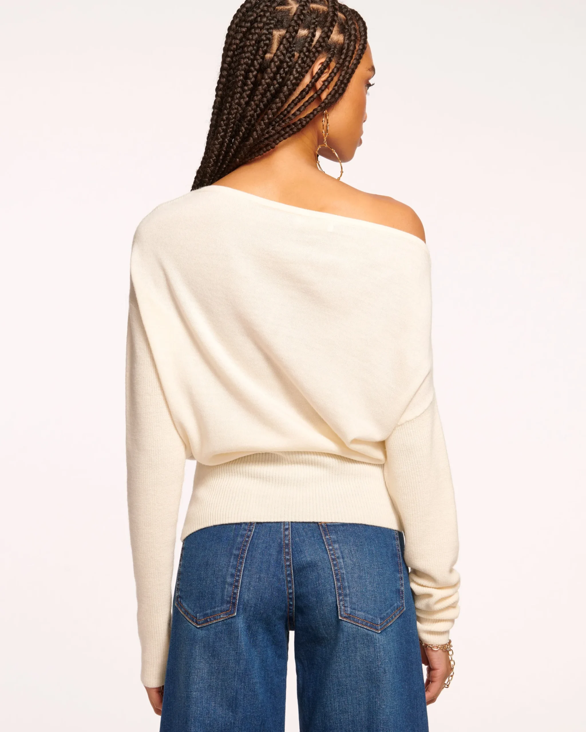 Hot Chance Wool Off-The-Shoulder Sweater Tops | Sweaters