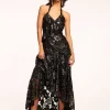 Discount Chaplin Lace Halter Gown Dresses