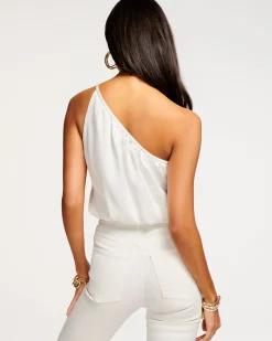Fashion Cheryl One-Shoulder Crop Top Tops