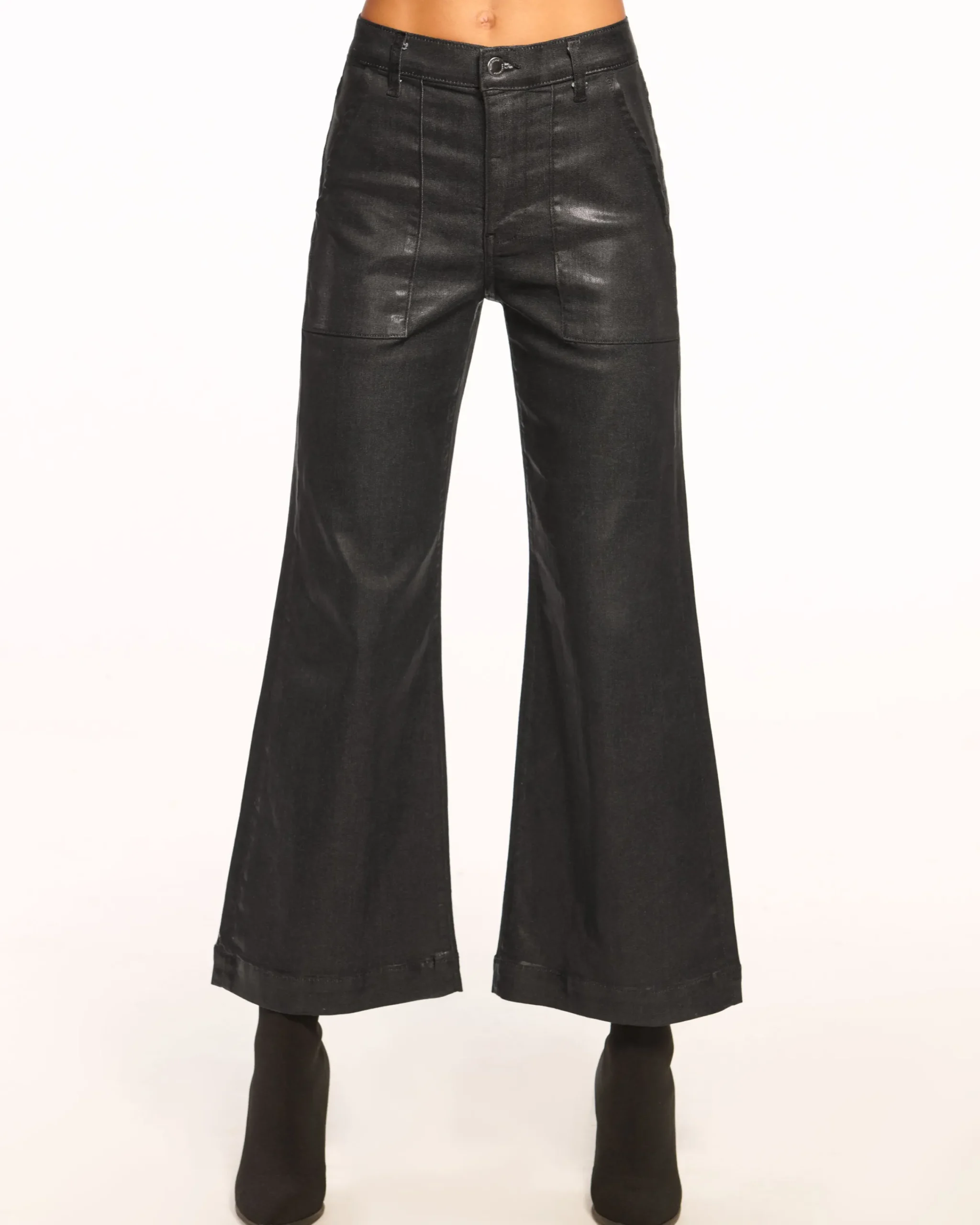 Clearance Cropped Metallic Clifford Jean Denim | Bottoms