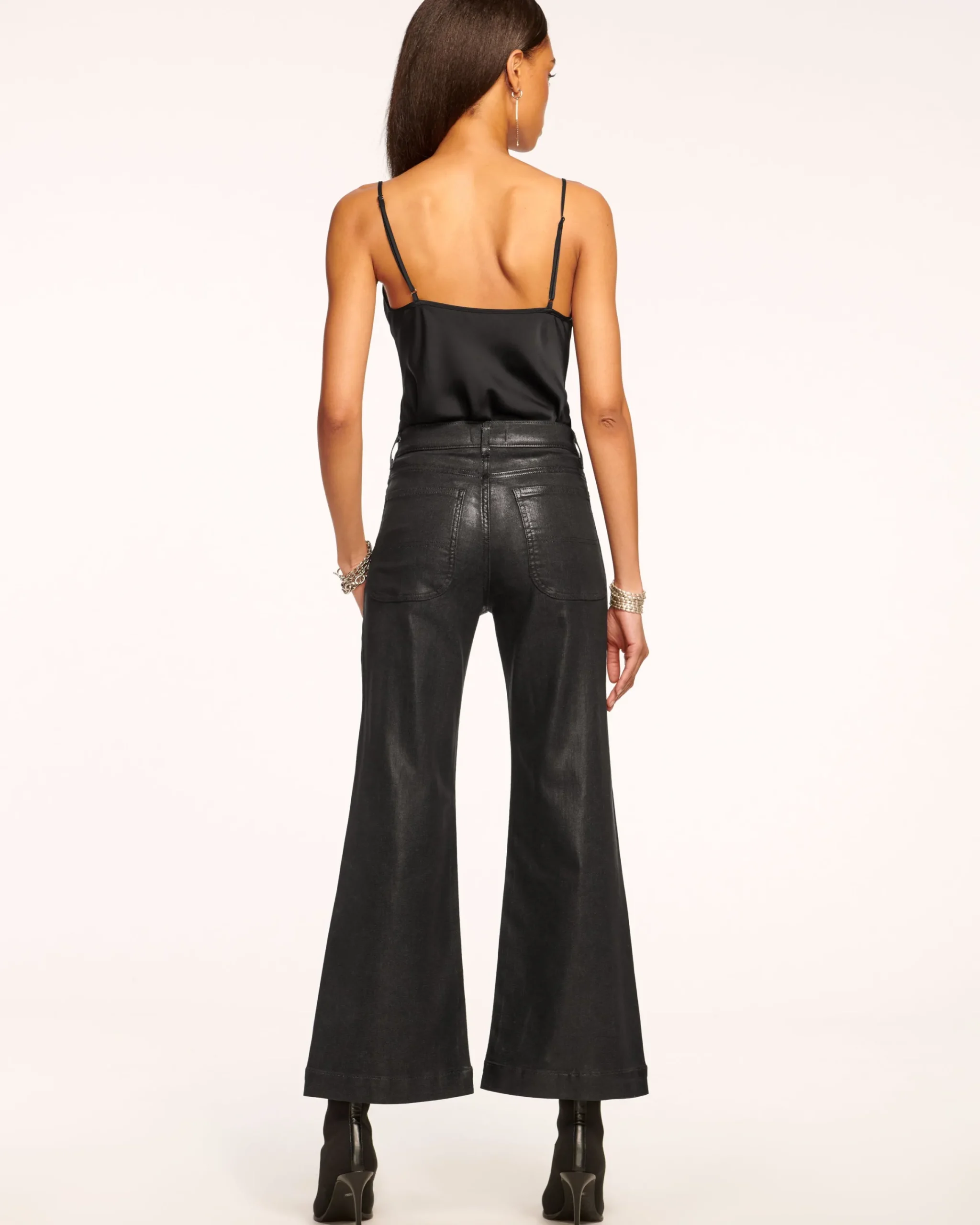 Clearance Cropped Metallic Clifford Jean Denim | Bottoms