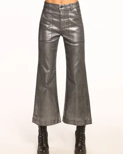 Clearance Cropped Metallic Clifford Jean Denim | Bottoms