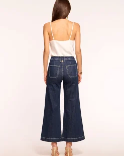 Sale Cropped Theodora Wide Leg Jean Denim | Bottoms