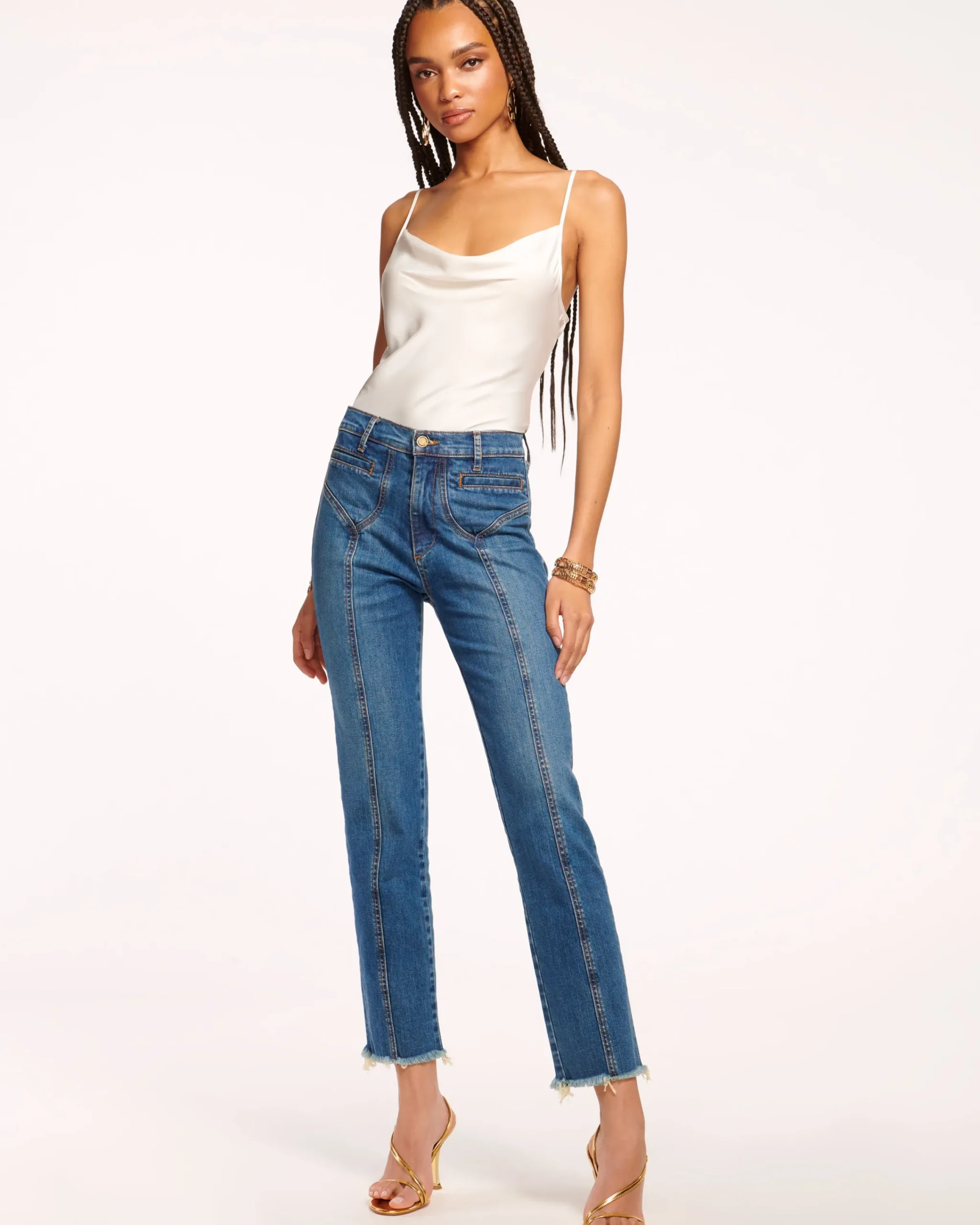 Outlet Cropped Zayne High-Rise Skinny Jean Denim | Bottoms