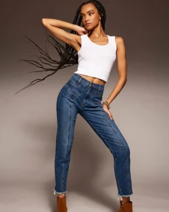 Outlet Cropped Zayne High-Rise Skinny Jean Denim | Bottoms
