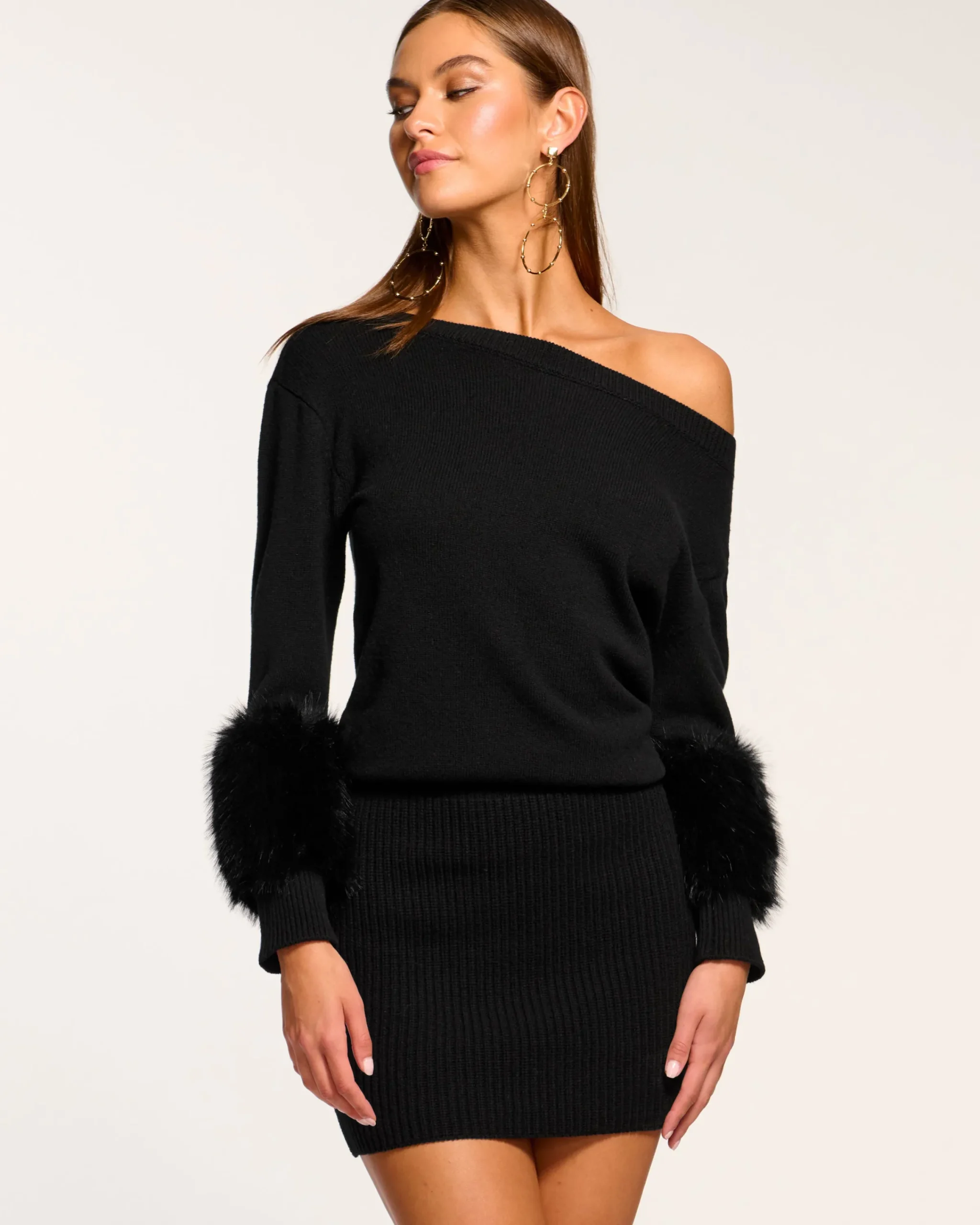 Clearance Cyrus Off-The-Shoulder Sweater Dress Dresses | Sweaters