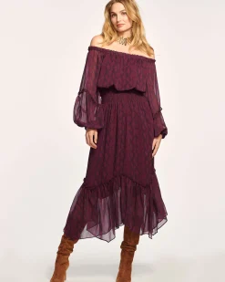Discount Danna Off-The-Shoulder Midi Dress Dresses