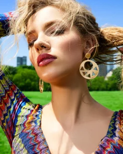 Best Dayana Cutout Disc Earrings Jewelry
