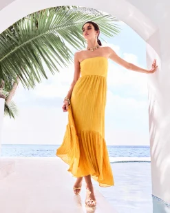 Outlet Devyani Strapless Maxi Dress Dresses