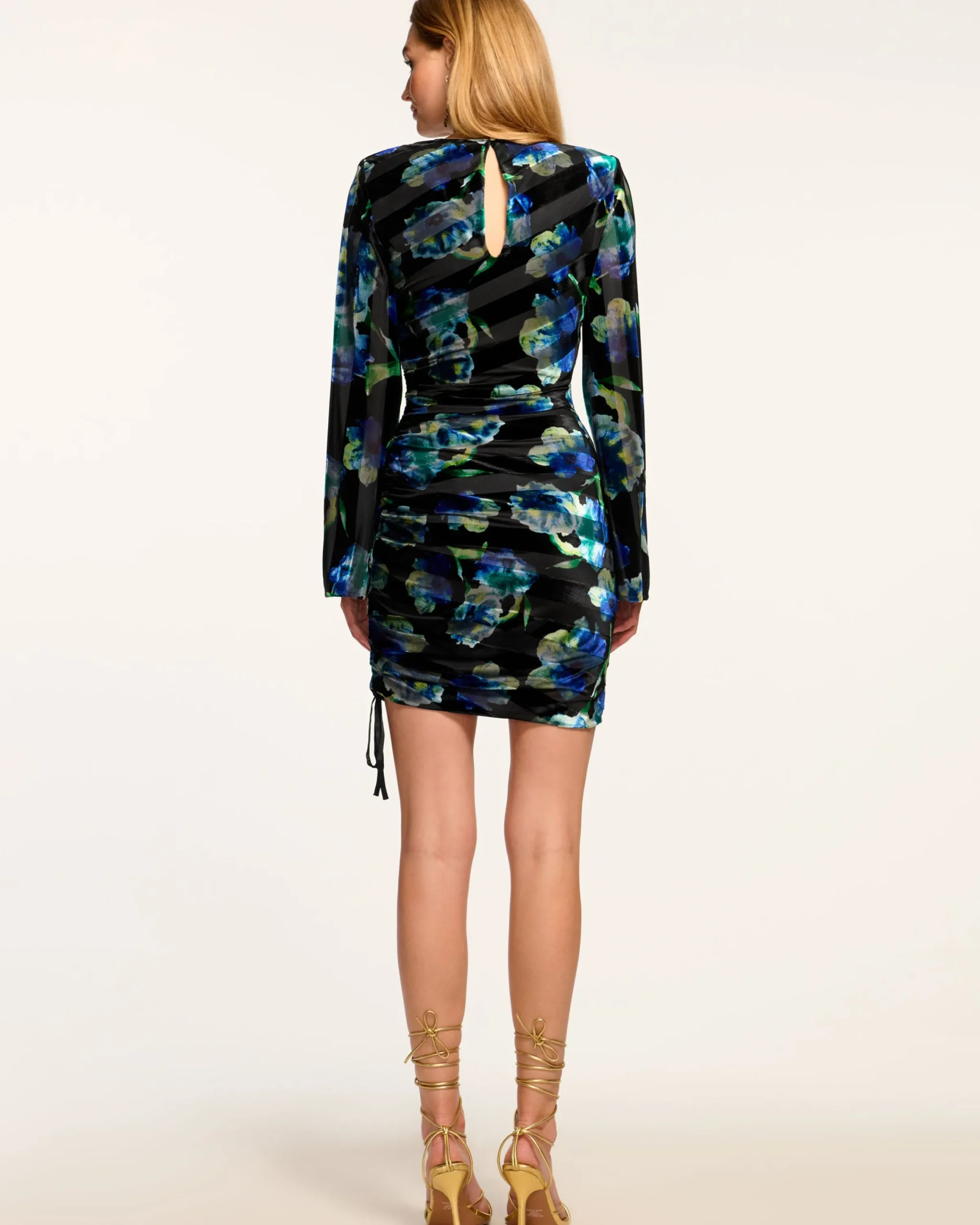 Discount Dexter Ruched Long Sleeve Mini Dress Dresses