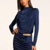 Outlet Dorina Draped Jersey Belted Dress Dresses