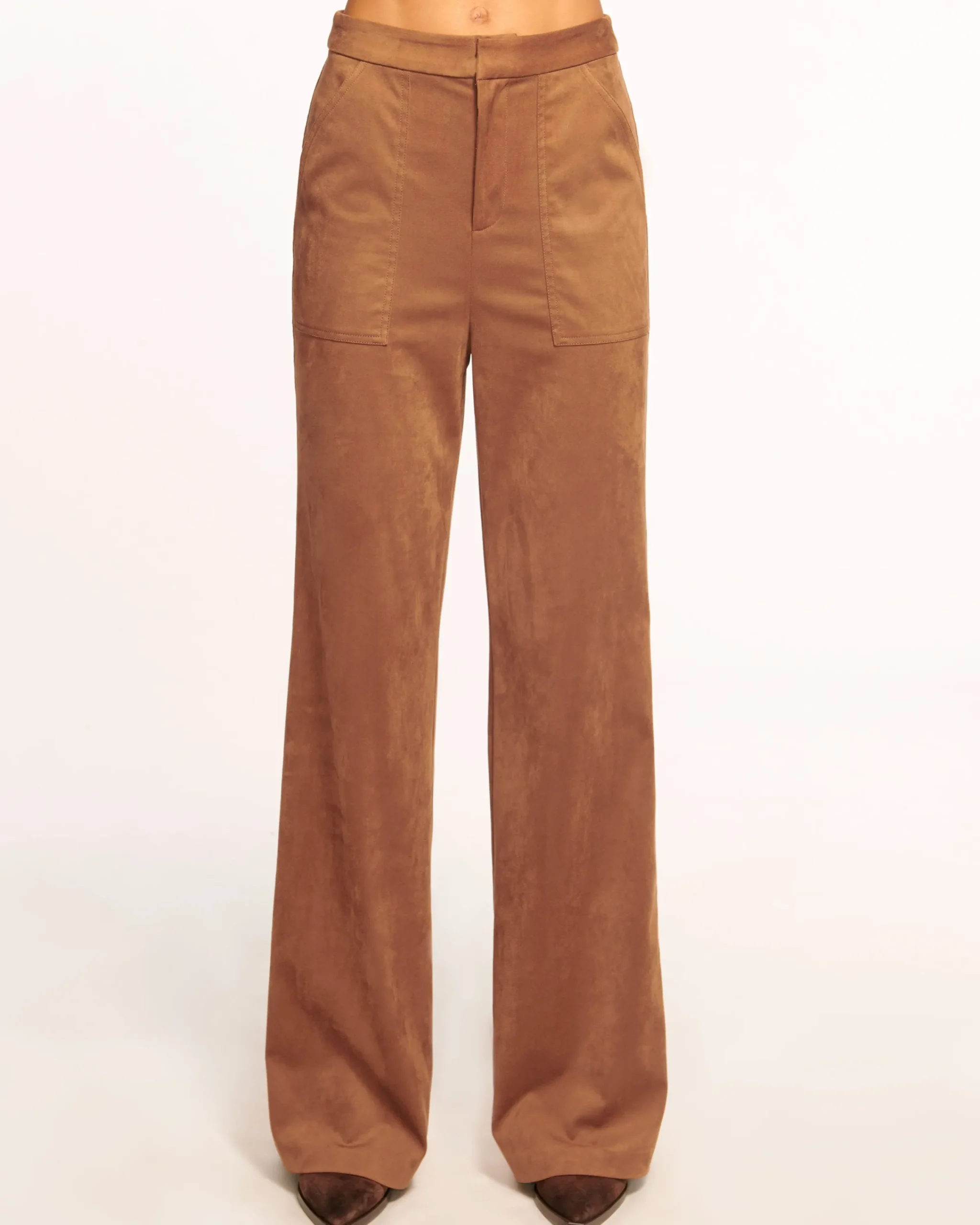 Outlet Edwina Faux Suede Trouser Bottoms