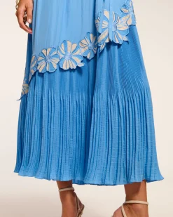 Sale Eleah Embellished High Neck Maxi Dress Dresses