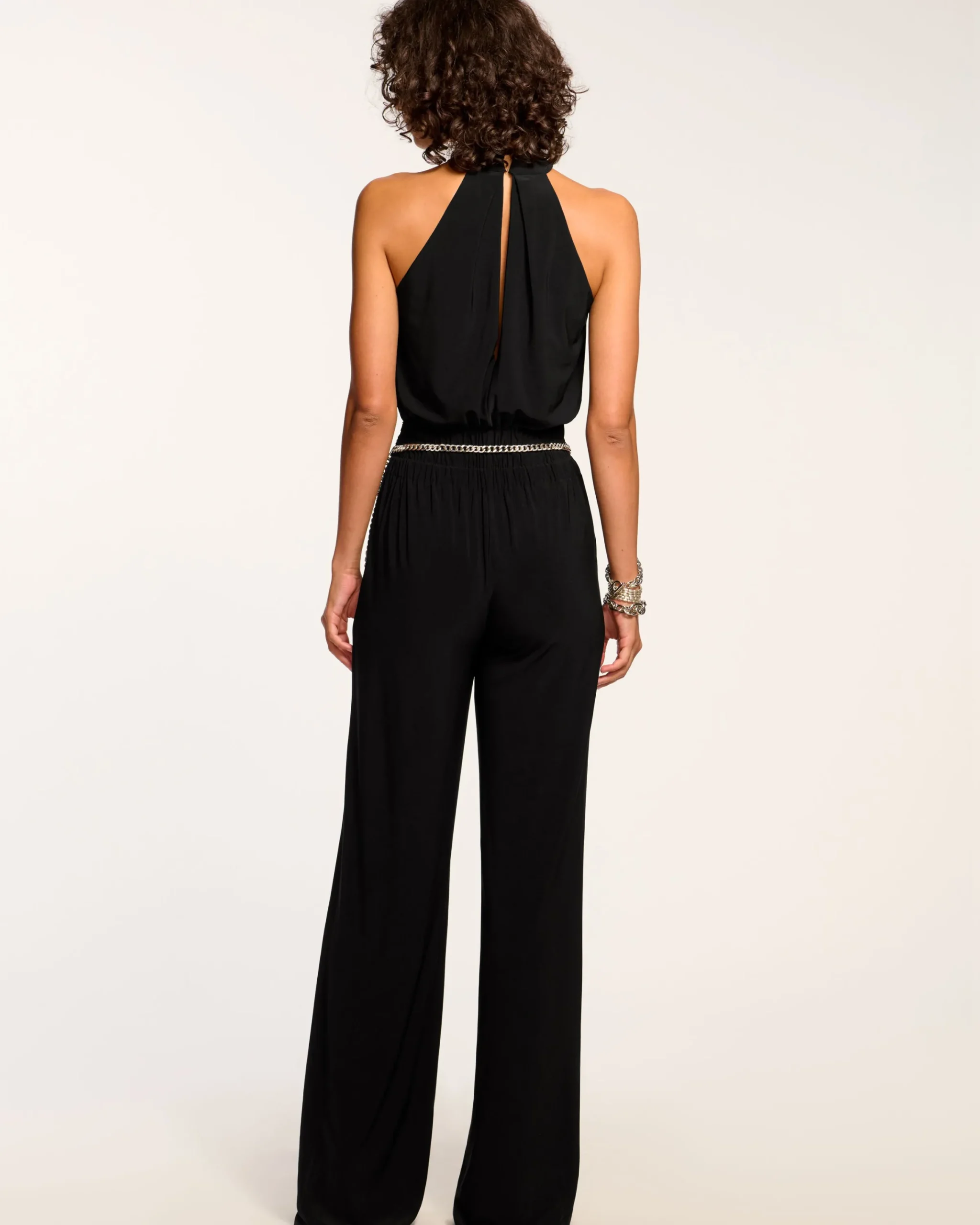 Hot Femi Jersey Halter Neck Jumpsuit Dresses | Jumpsuits