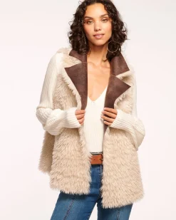 Hot Finney Reversible Faux Shearling Vest Jackets