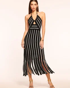 Outlet Frida Fringe Knit Midi Dress Dresses | Sweaters