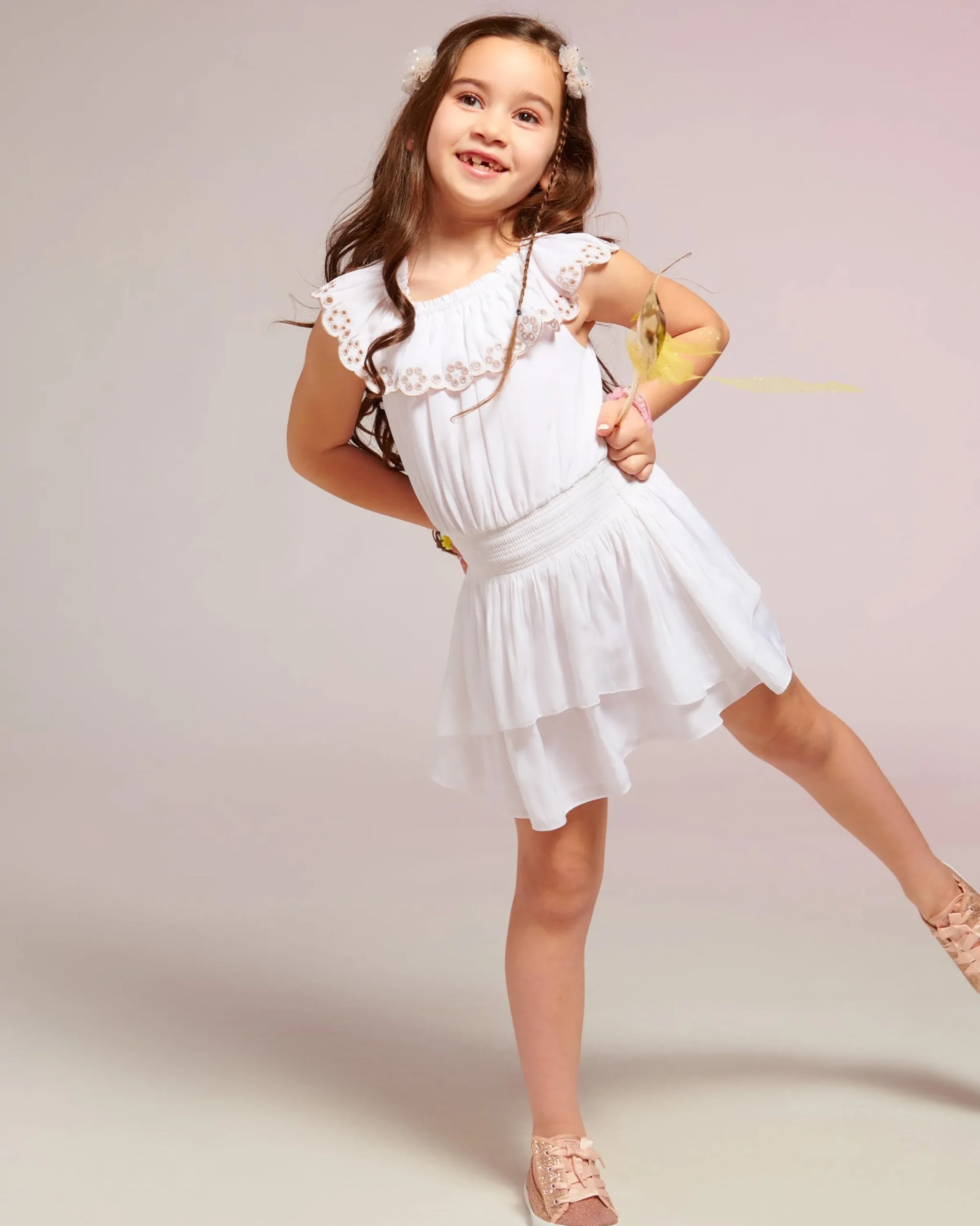 Hot Girls Cynthia Ruffle Mini Dress Kids Kids