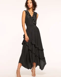 Sale Hadlee Ruffled Midi Dress Dresses