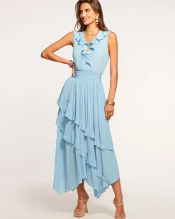 Sale Hadlee Ruffled Midi Dress Dresses