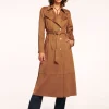 Clearance Hermione Faux Suede Trench Coat Jackets