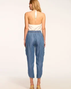 Sale Huc Cropped Cargo Jogger Bottoms