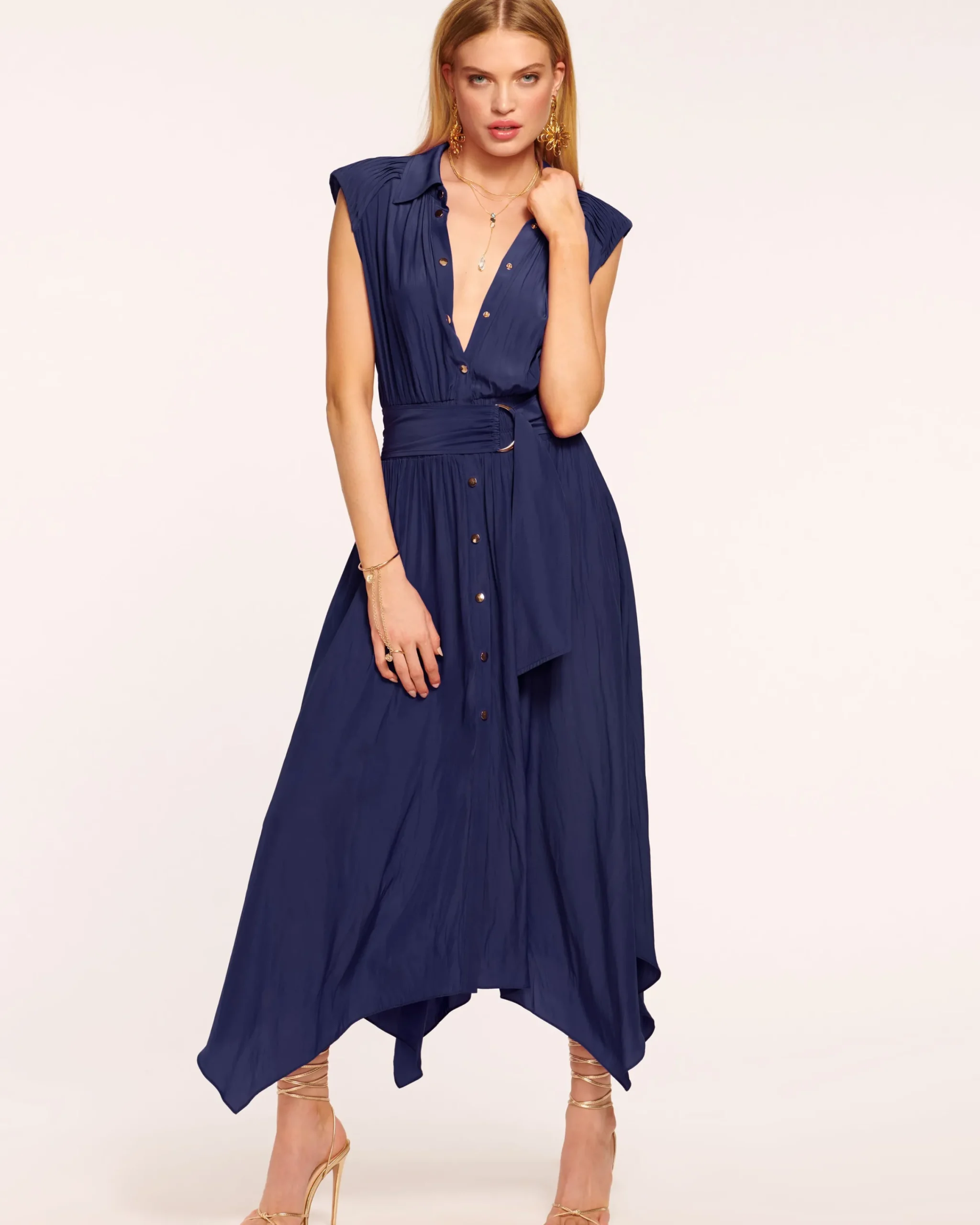 New Ivy Belted Midi Dress Dresses
