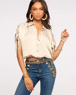 Online Jacinta Button Down Top Tops