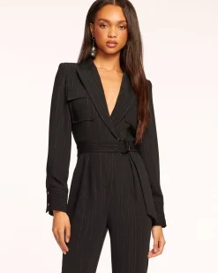 New James Long Sleeve V-Neck Jumpsuit Dresses | Jumpsuits