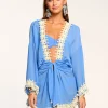 New Jamie Embellished Coverup Mini Dress Swim & Coverups