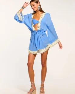 New Jamie Embellished Coverup Mini Dress Swim & Coverups