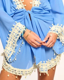 New Jamie Embellished Coverup Mini Dress Swim & Coverups