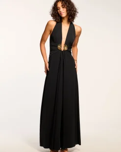 New Jenie Embellished Plunging Gown Dresses