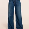 Fashion Kailani Pleated Low-Rise Jean Denim | Bottoms