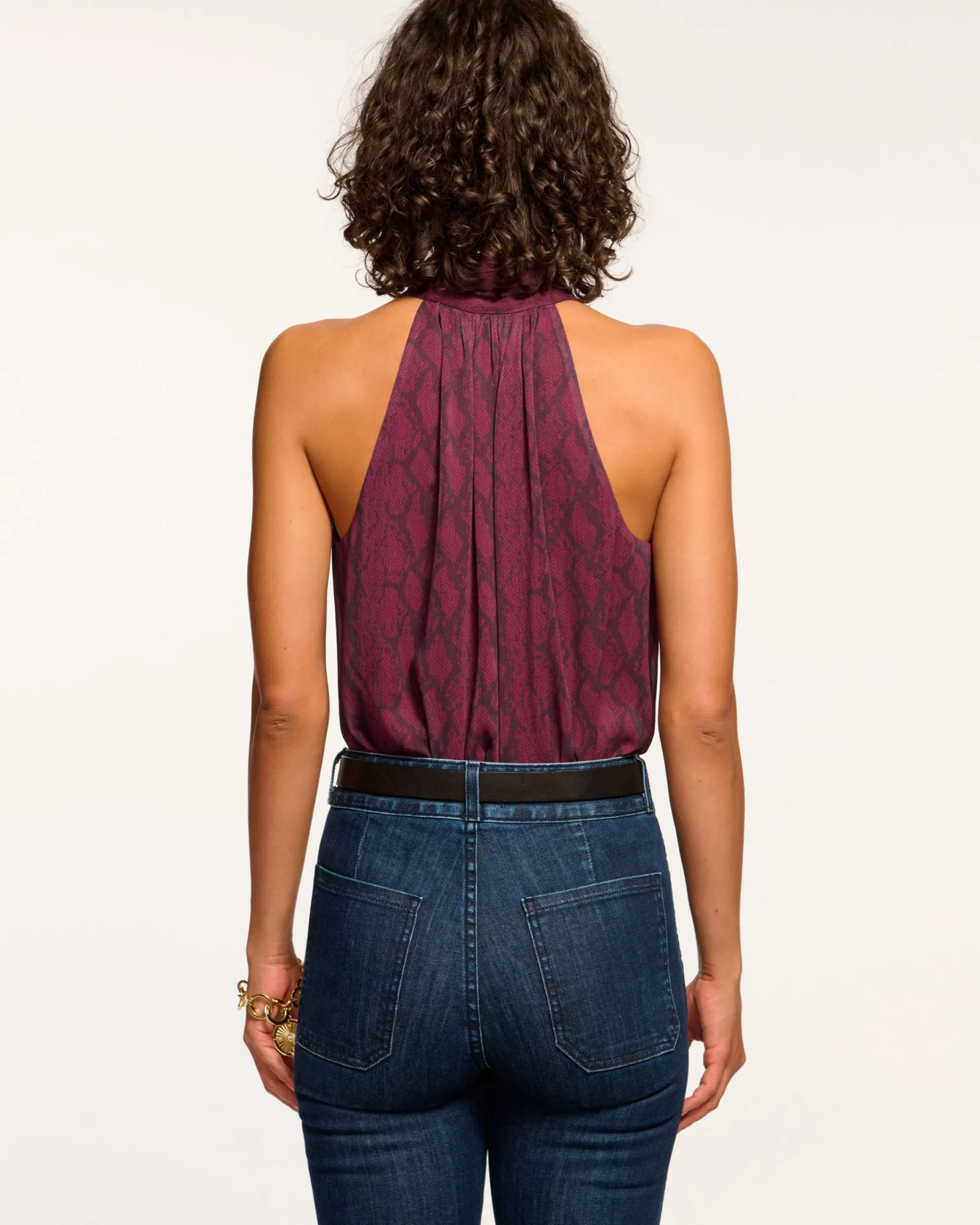 Outlet Kat Button Down Tank Top Tops