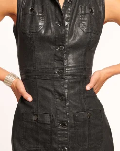 Outlet Katalina Metallic Denim Dress Dresses | Denim